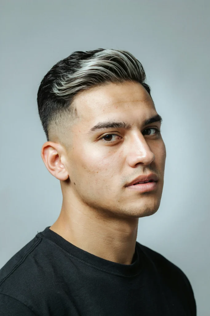 Classic Black and White Two-Tone Fade
