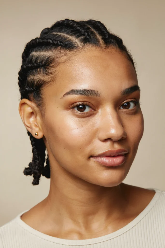 Invisible Locs with Structured Parting and Neat Ends