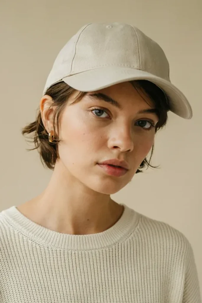 Baseball Cap-Friendly Short Hairstyle