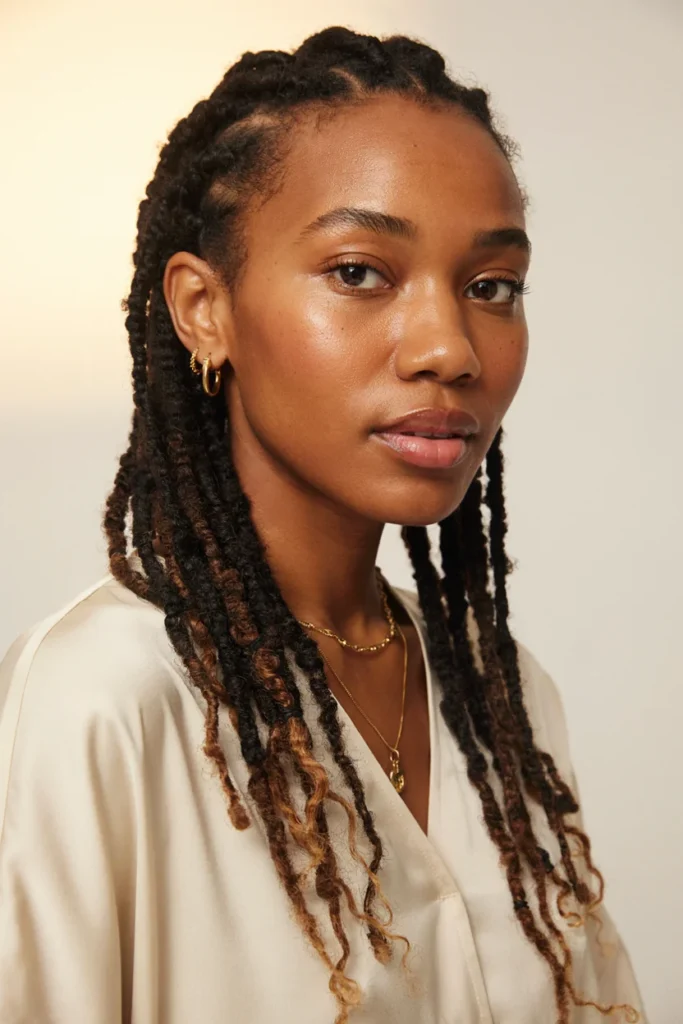 Blonde Highlighted Twist Locs
