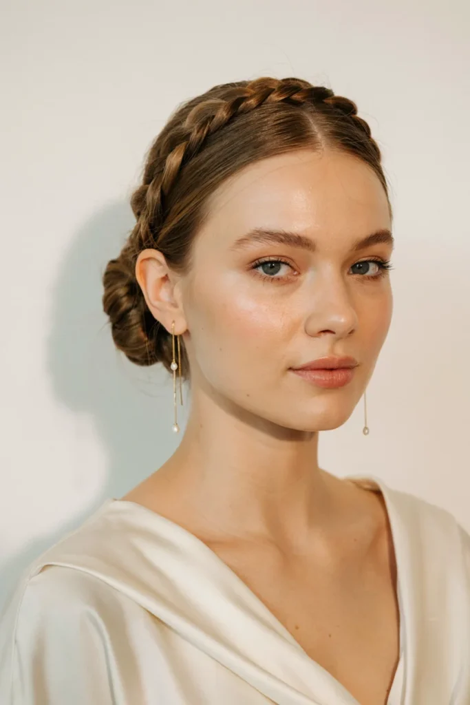 Braided Crown Bun