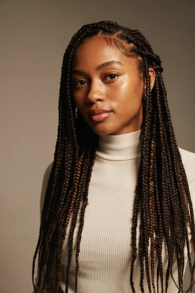 Caramel Box-Braid Peekaboo