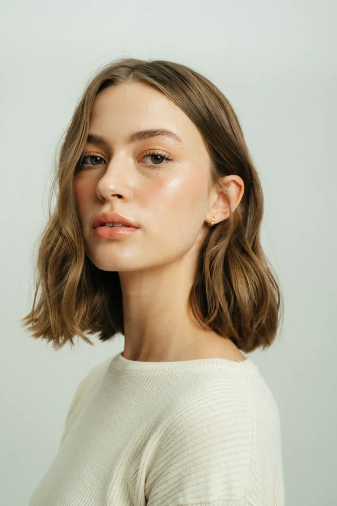 Collarbone-Length Blunt Cut