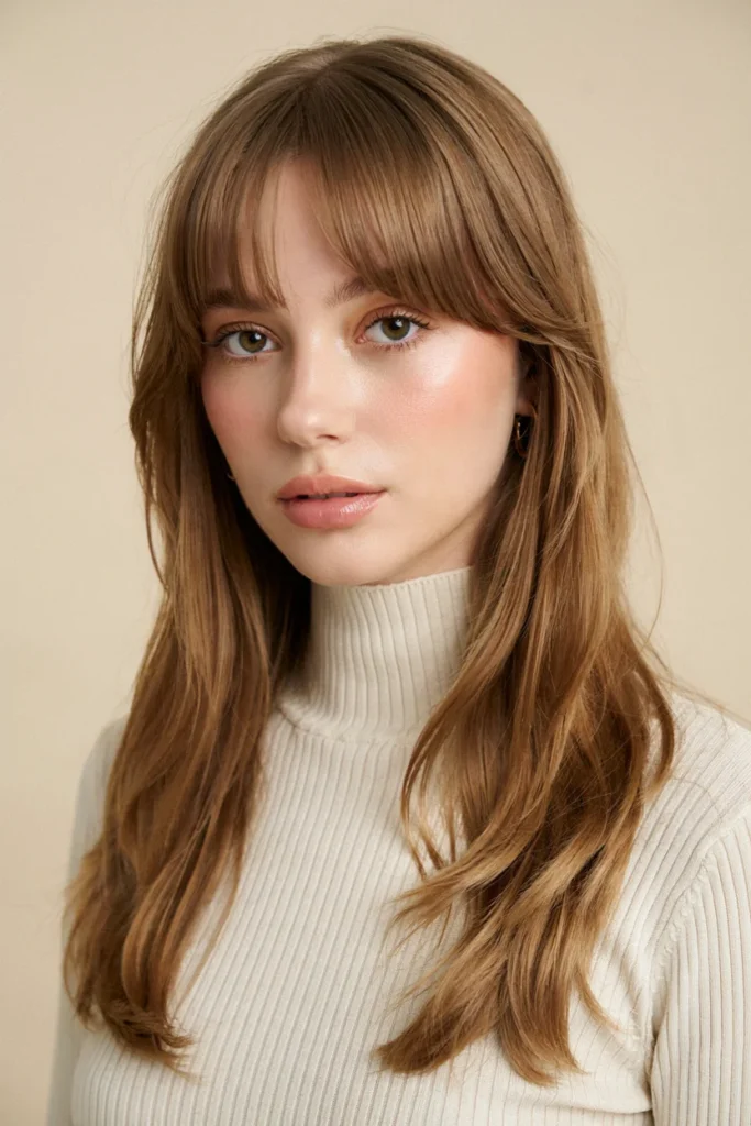 Curtain-Inspired Bottleneck Bangs