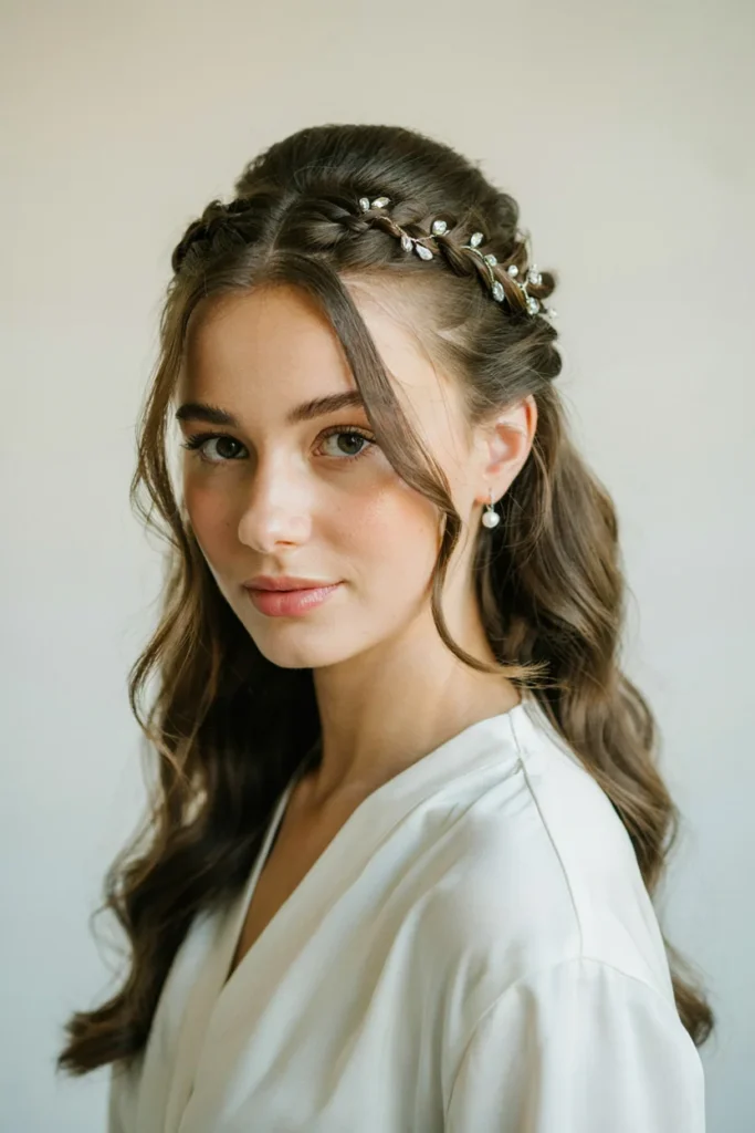 Elegant Half-Up Fishtail Braid for Special Occasions