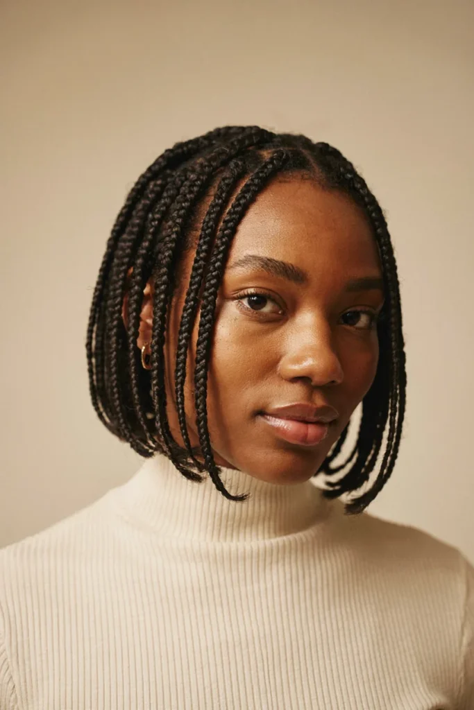Finger-Coiled Tapered Bob
