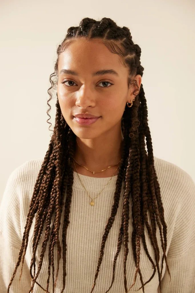 Half-Up Half-Down Twist Locs