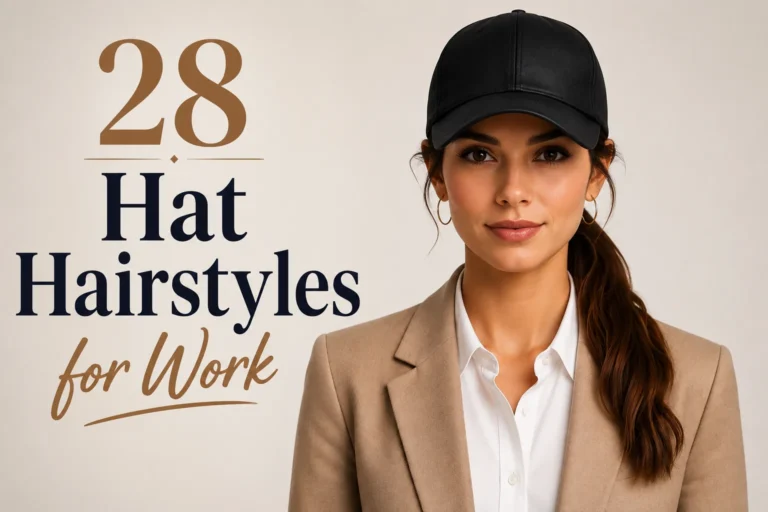 28 Hat Hairstyles for Work That Look Chic All Day