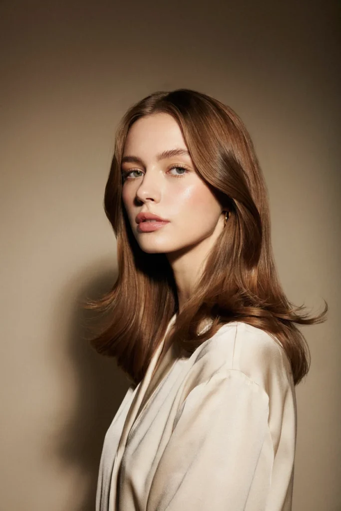 Layered Hair with Flipped Ends