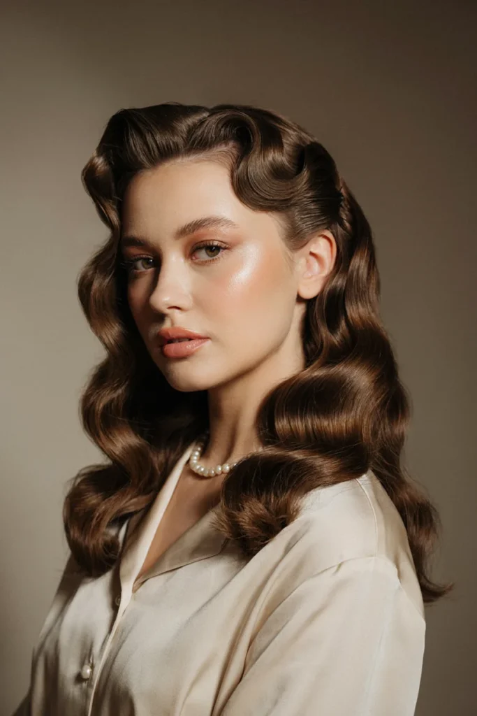 Loose Vintage Waves (Soft Finger Waves)