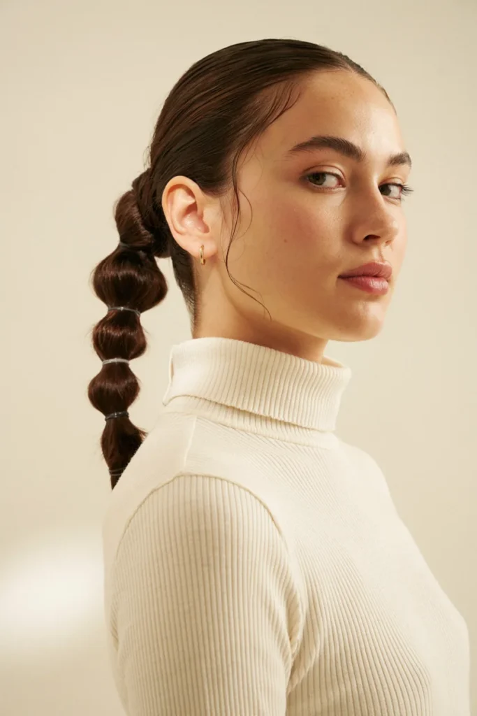 Low Bubble Ponytail