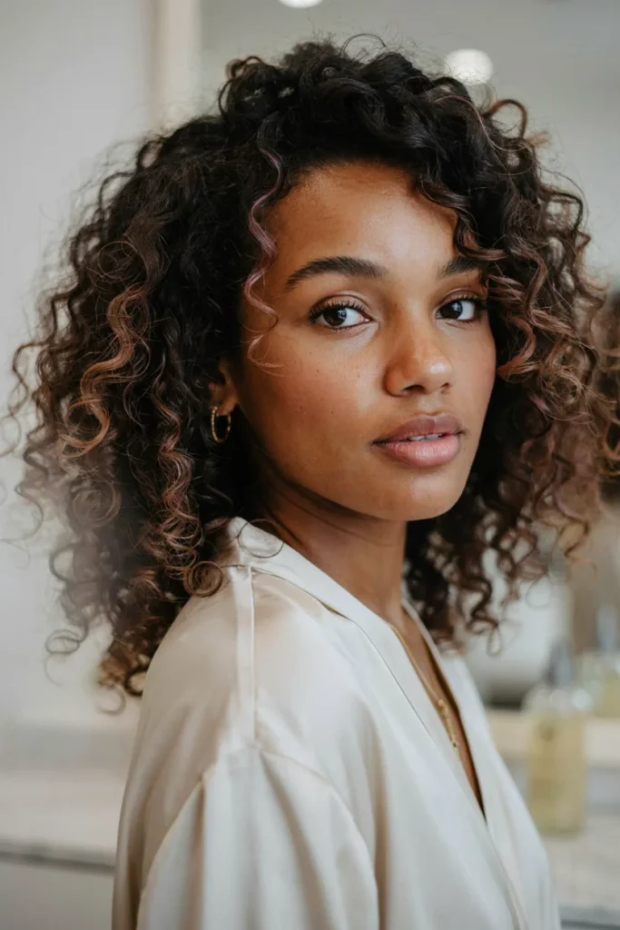 Mauve Tones for Textured Hair