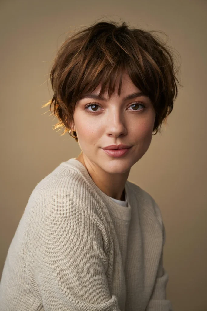 Messy Pixie with Wispy Bangs