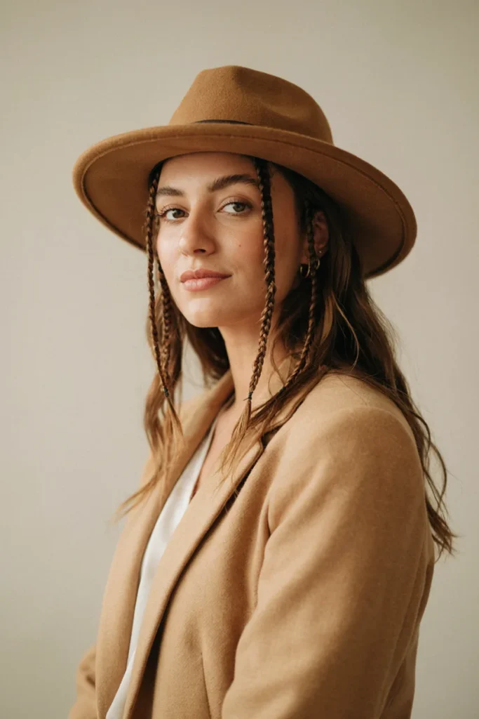 Mini Braids with Loose Hair