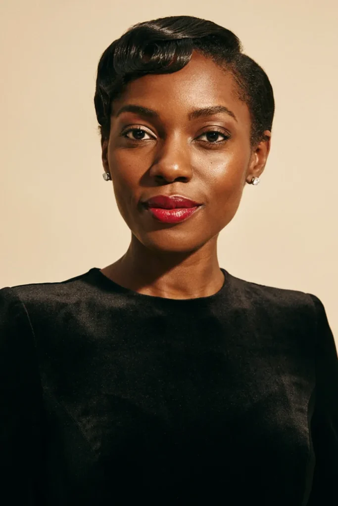 Pixie Cut with Finger Waves
