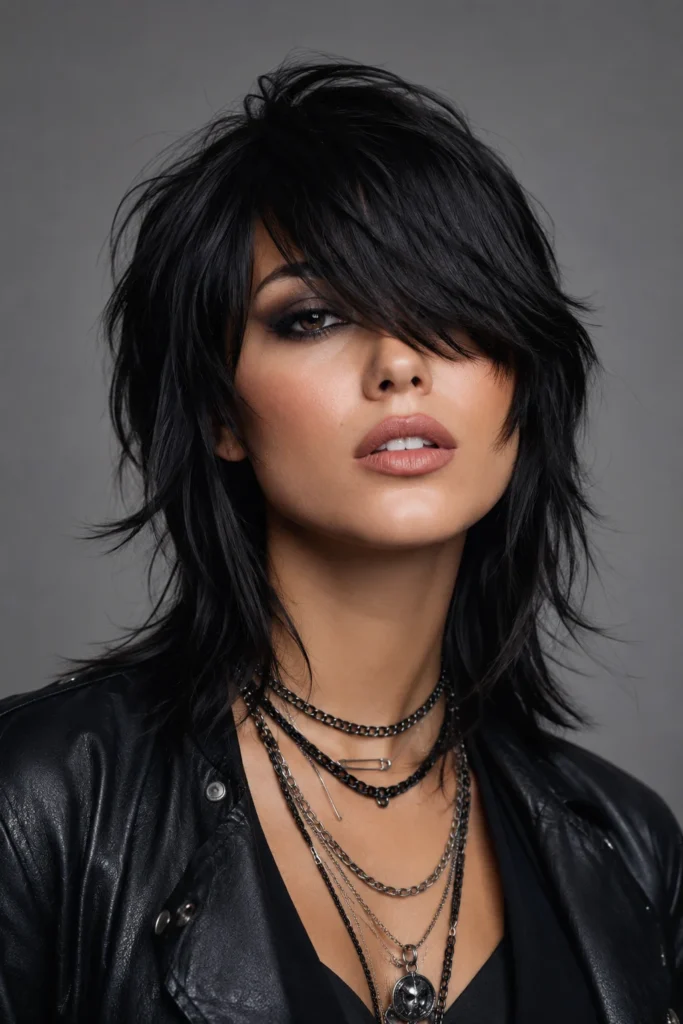Rock-Chic Choppy Fringe