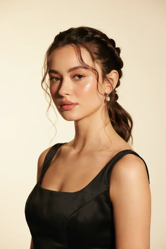 Romantic Half-Up Fishtail Braid for Date Night