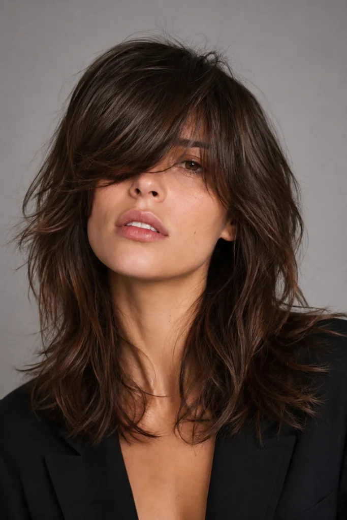 Shaggy Textured Bangs