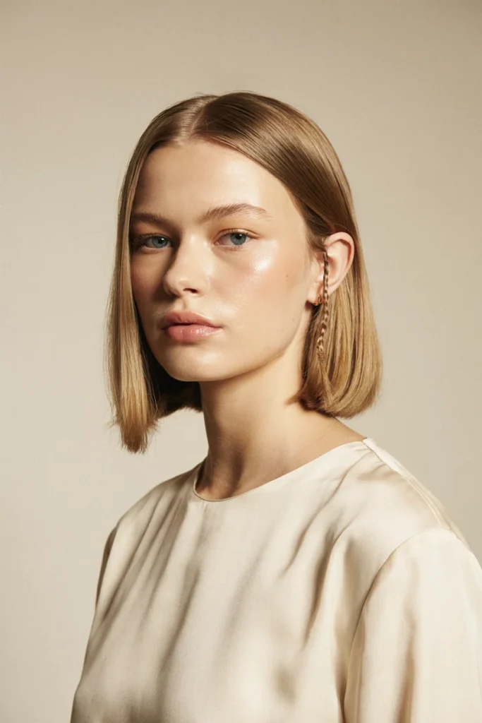 Side Braid on a Bob