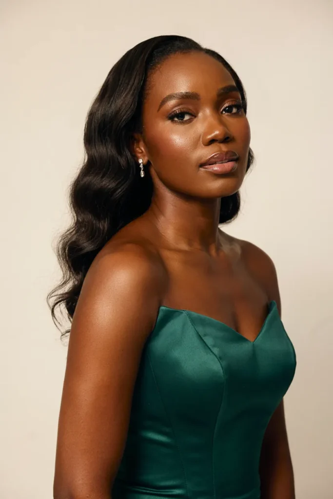 Side-Swept Curls
