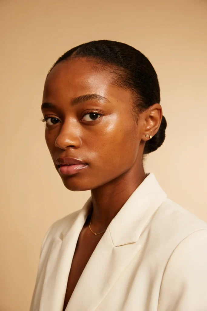 Slicked-Back Low Bun