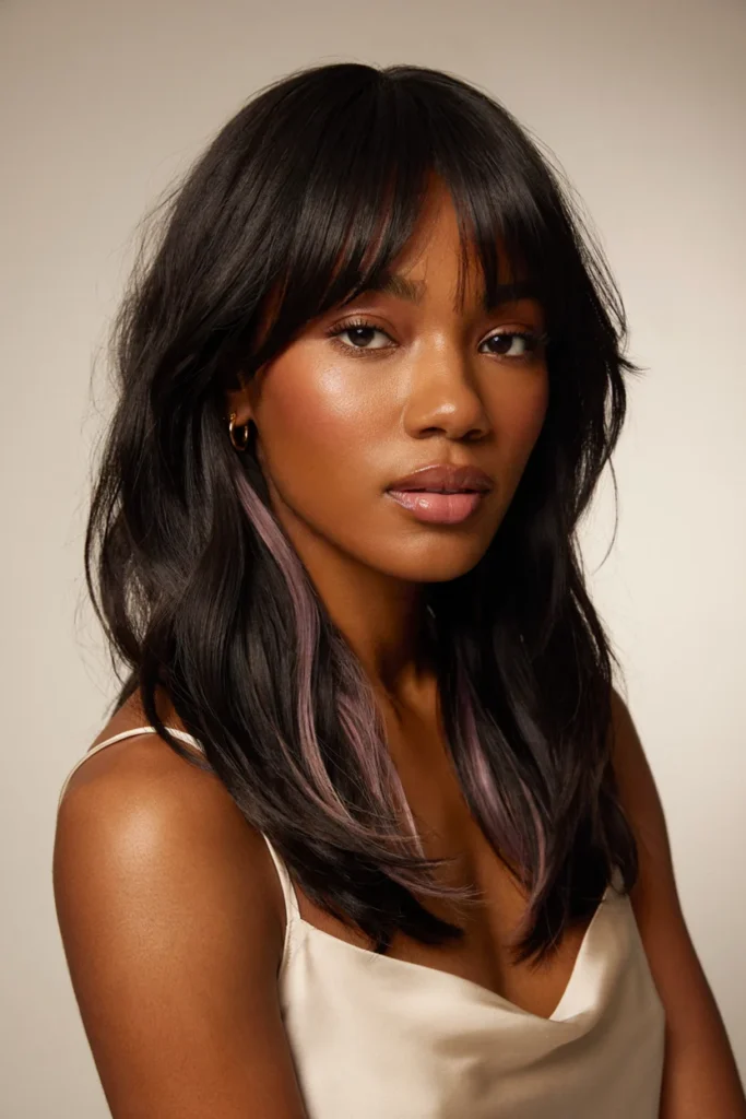 Soft Lilac Bangs