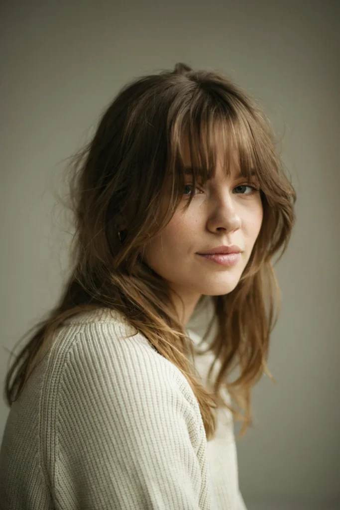 Tousled Bedhead Bangs