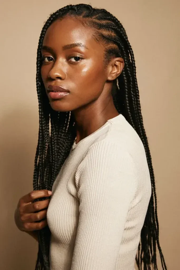 Waist-Length Knotless Braids