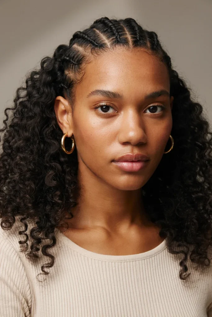 Wig with Cornrow Base