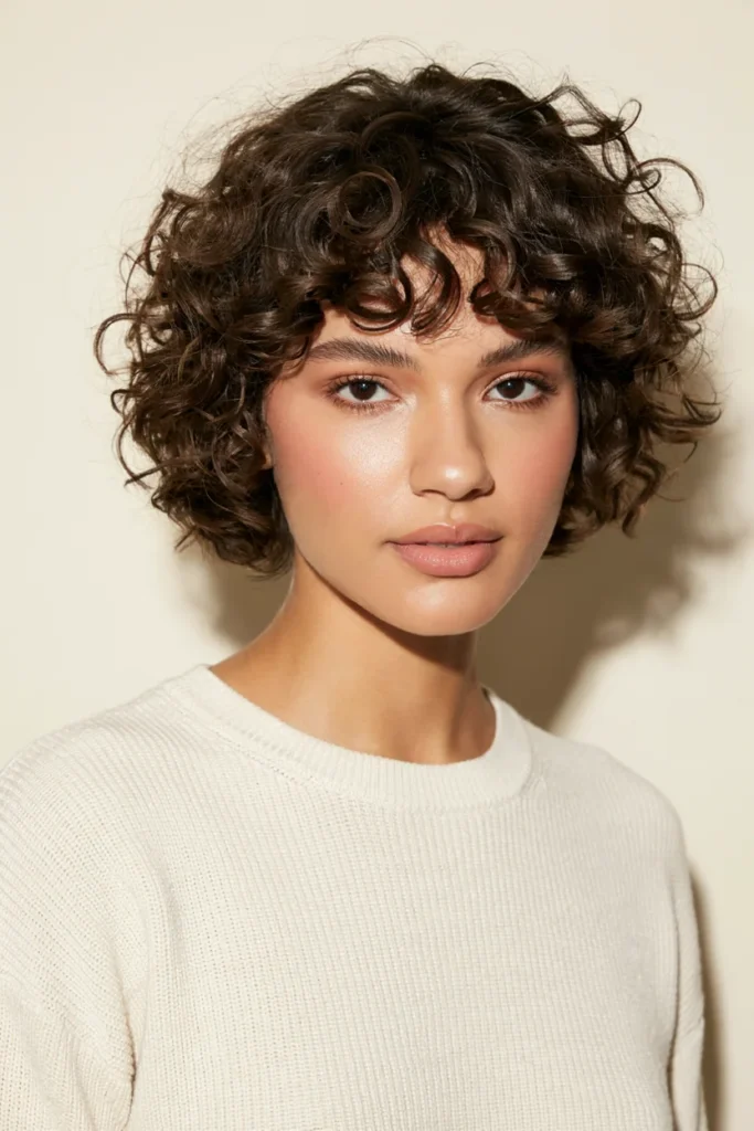 Wispy Bangs on Natural Curly Hair