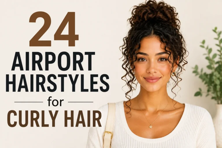 24 Airport Hairstyles for Curly Hair That Stay Cute
