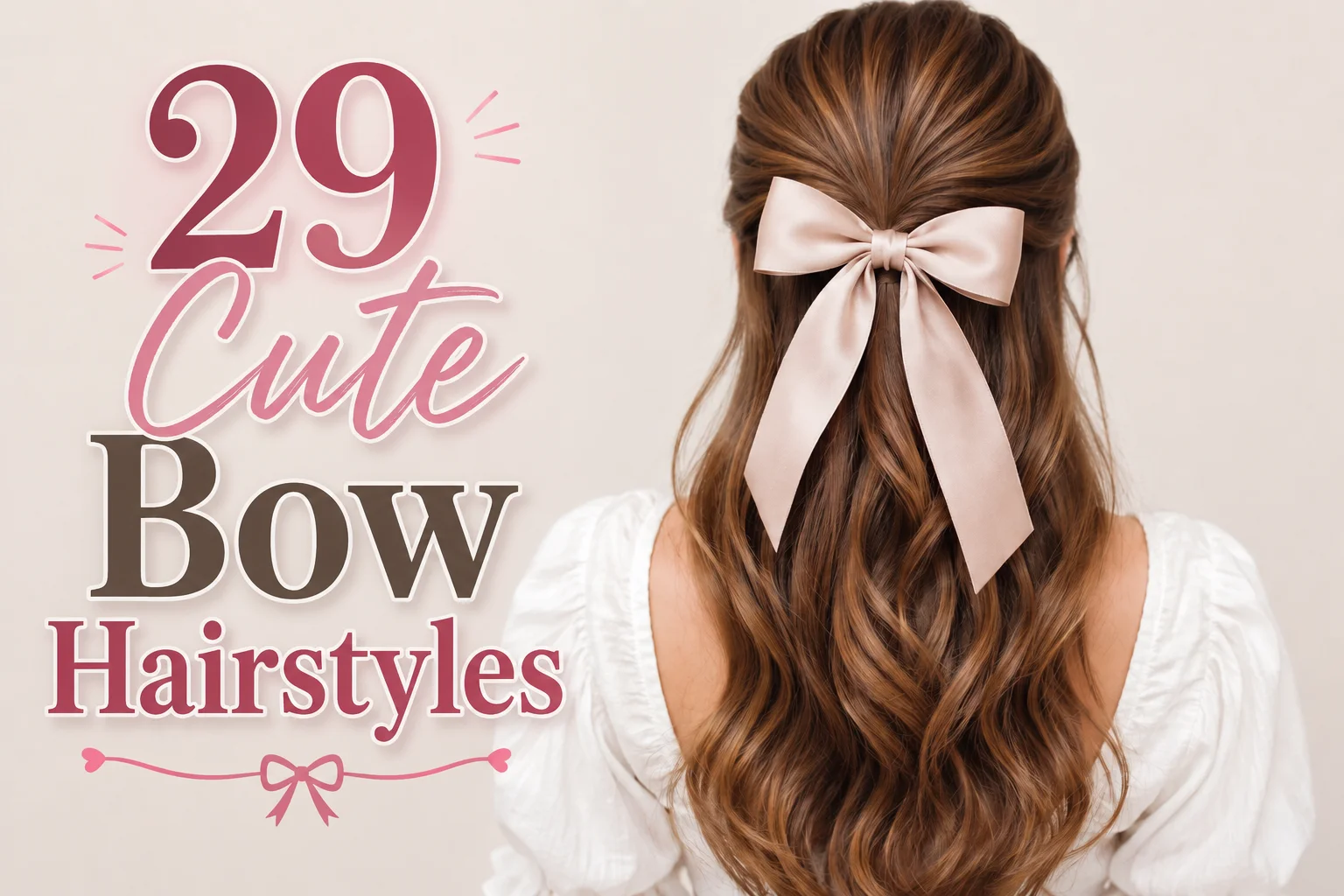 29 Cute Bow Hairstyles You’ll Want to Try ASAP