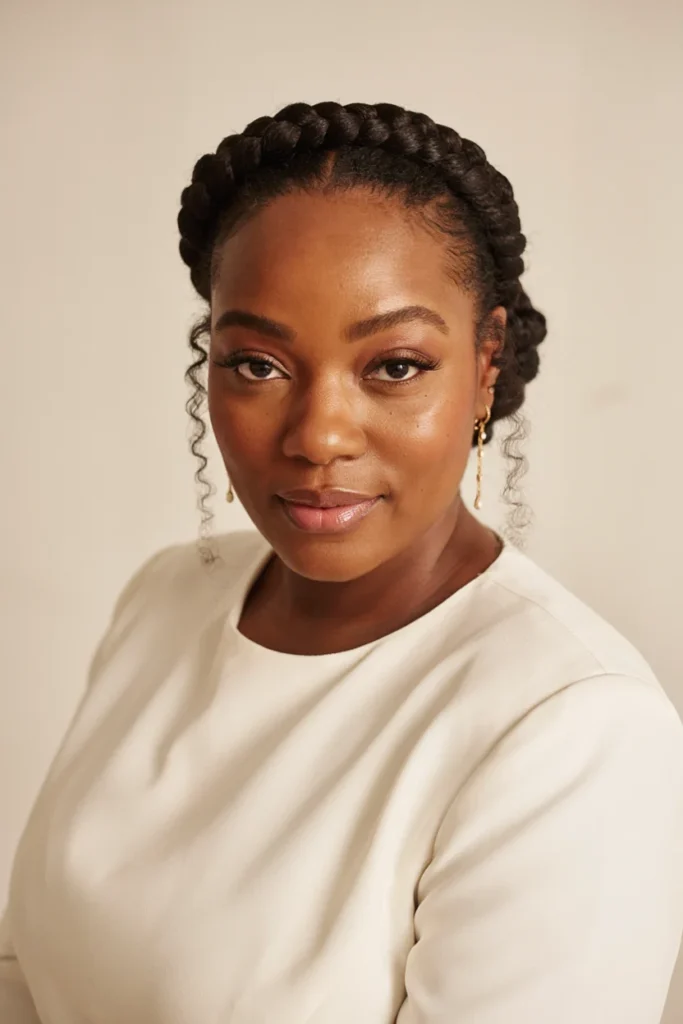 Braided Crown Updo