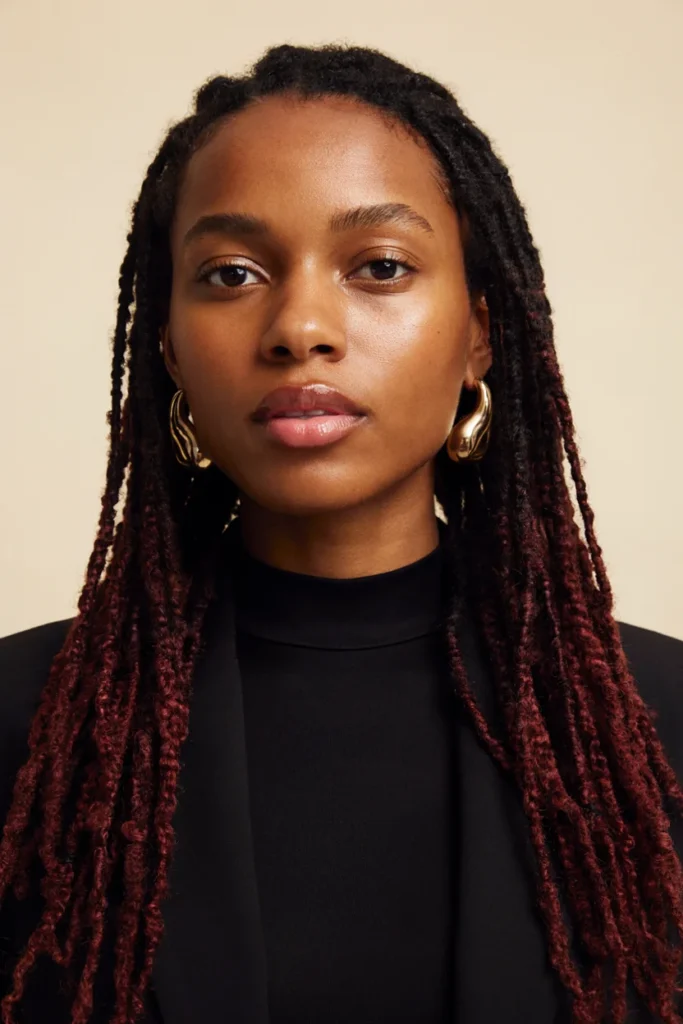 Burgundy Thin Locs