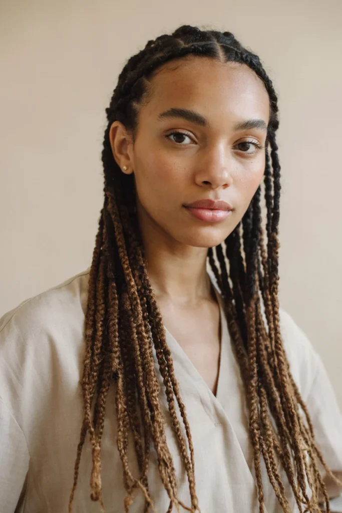 Classic Middle Part Thin Locs