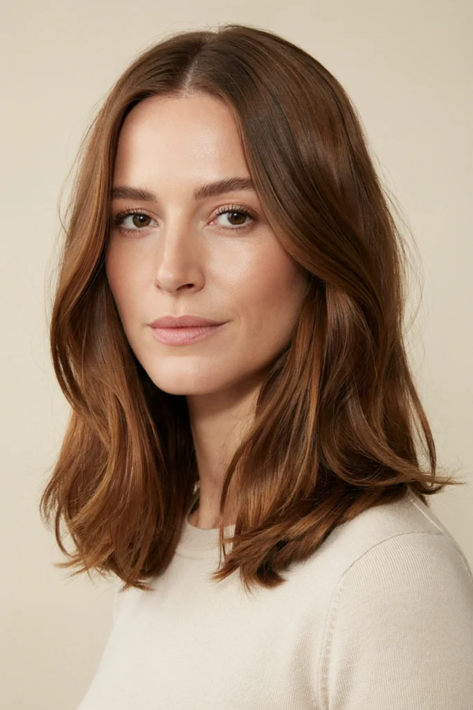 Collarbone Lob With Subtle Layers