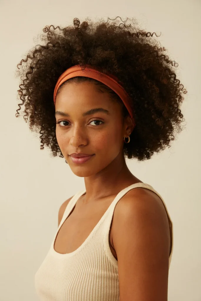 Curly Afro with Headband