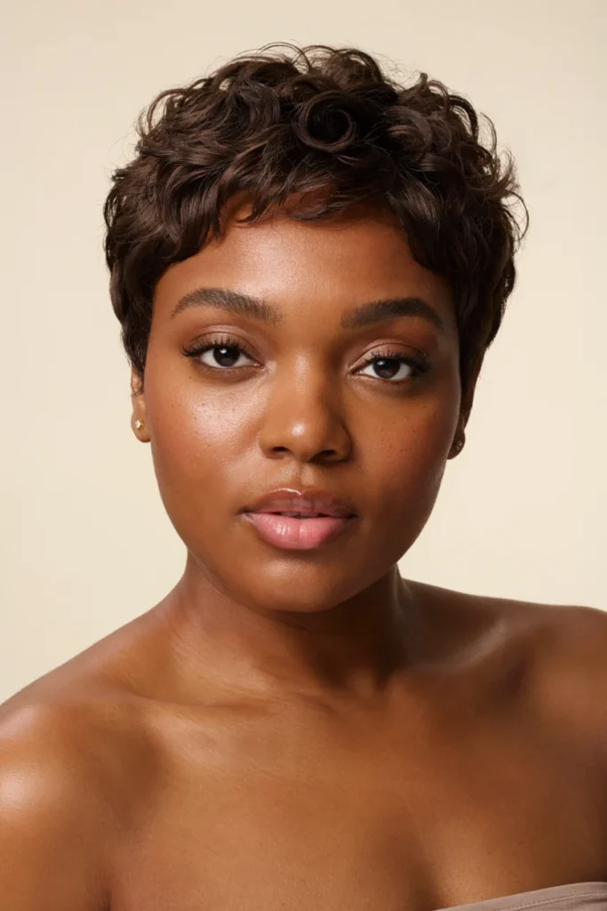 Curly Pixie Cut