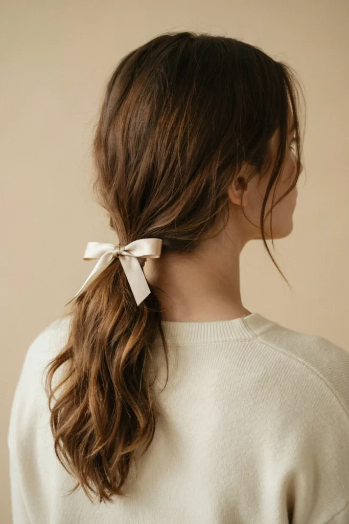 Cute Bow Hairstyle for Everyday Wear