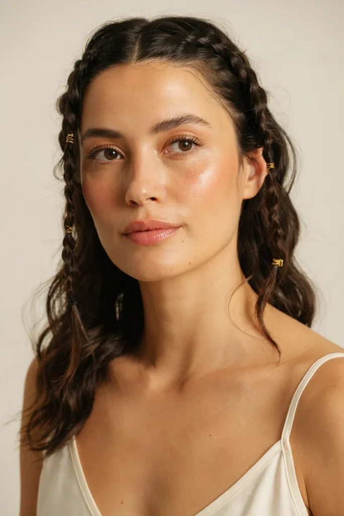 Double Greek Goddess Braids