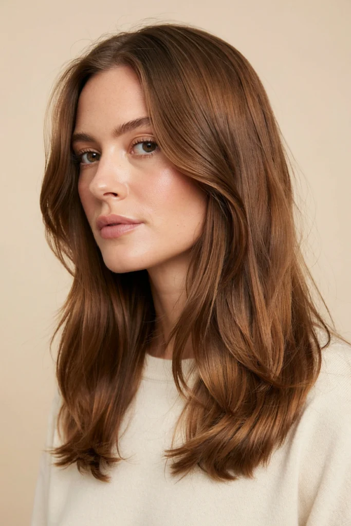 Face-Framing Lob With Long Layers