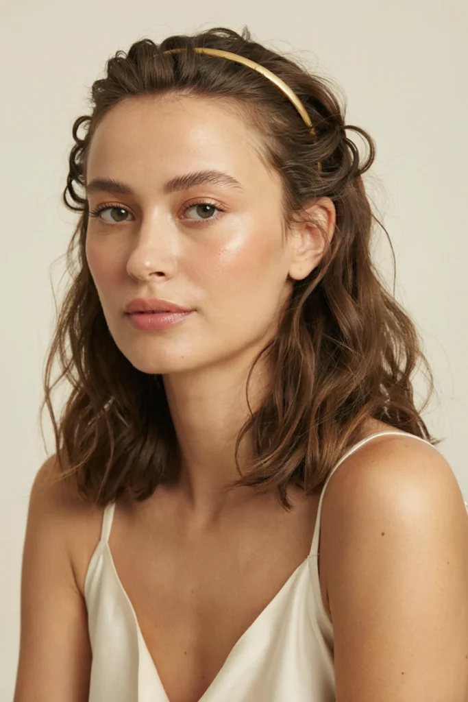 Greek Goddess Hairstyle for Medium Hair