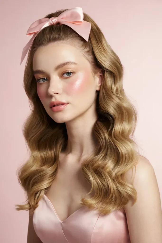 Half-Up Barbie Curls