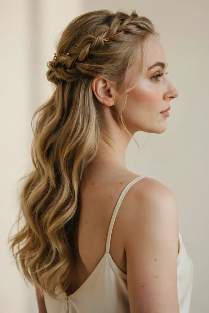 Half-Up Goddess Hairstyle