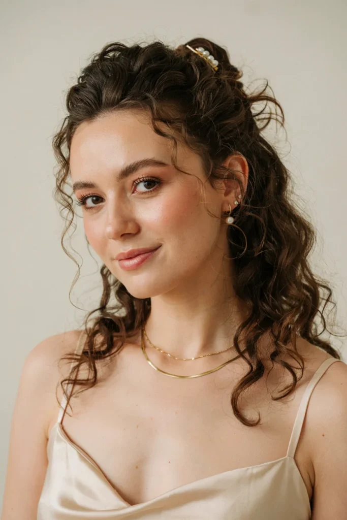 Half-Up Half-Down Curls