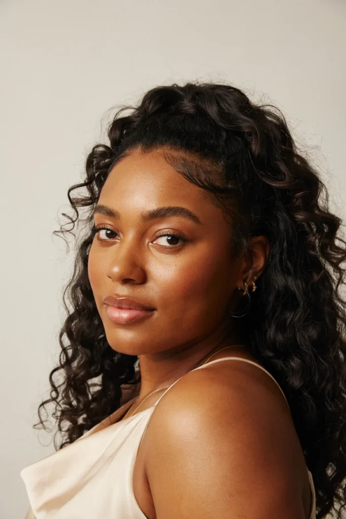 Half-Up Half-Down Curls