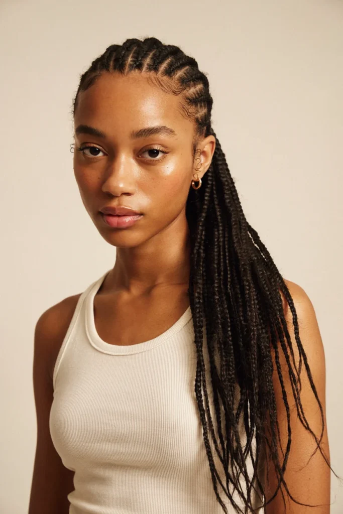 High Ponytail Thin Locs