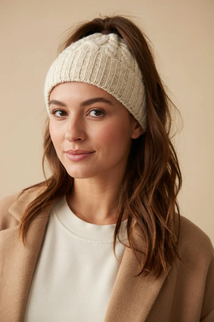 High Ponytail With a Beanie