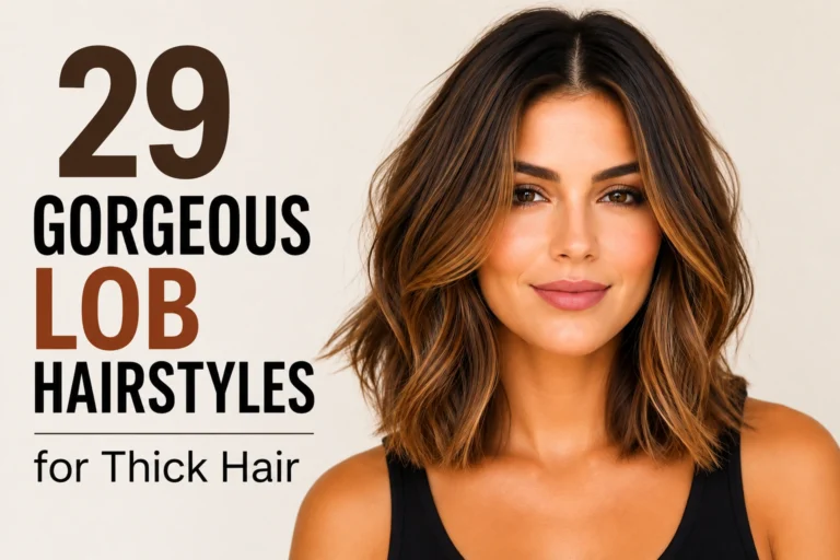 29 Gorgeous Lob Hairstyles for Thick Hair That Add Shape and Movement