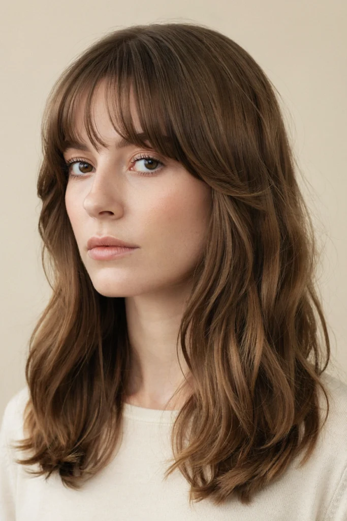 Lob With Bottleneck Bangs